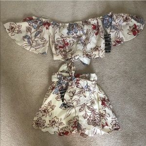 NWT Two-piece Floral Set